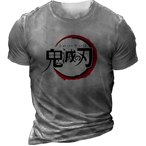 

Dämonentöter: Kimetsu no Yaiba Kamado Nezuko Kamado Tanjiro T-Shirt-Ärmel Anime Zeichentrick Anime Klassisch Retro Jahrgang T-shirt Für Herren Erwachsene 3D-Druck 100% Polyester