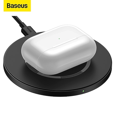 

Baseus Magnetic Wireless Charge Pad for SmartWatch iPhone 13 12 Pro Max SE2 XR Samsung Galaxy S22 S21 S20 AirPods 15W Output Power USB C Lightweight