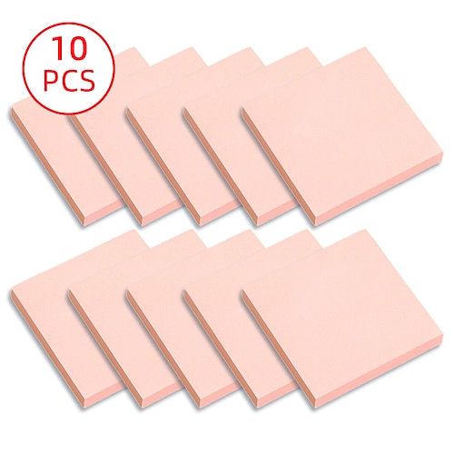 

10 pcs Sticky Notes 33 inch Colorful Paper Lined Cute Self-adhesive Sticky Notes for School Office Student