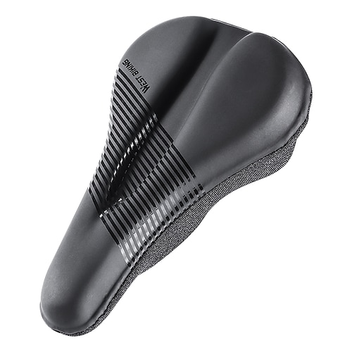 

WEST BIKING Bicycle Silicone Cushion Cover Mountain Bike Thickened Sponge PU Leather Soft Cushion Cover Bicycle Riding Cushion