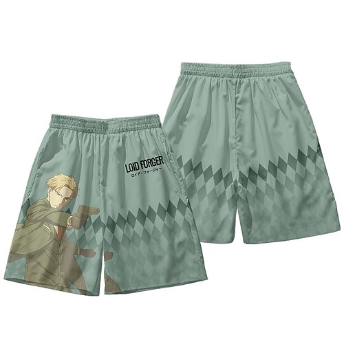 

Inspired by SPY×FAMILY Loid Forger Shorts Cartoon 100% Polyester Anime Harajuku Graphic Kawaii Shorts For Men's / Women's / Couple's