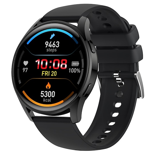 

696 S35 Smart Watch 1.32 inch Smart Band Fitness Bracelet Bluetooth Pedometer Call Reminder Sleep Tracker Compatible with Android iOS Men Message Reminder IP 67 31mm Watch Case