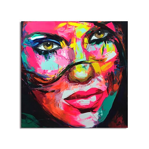 

Oil Painting Handmade Hand Painted Wall Art Abstract People by Knife Canvas Painting Home Decoration Decor Stretched Frame Ready to Hang