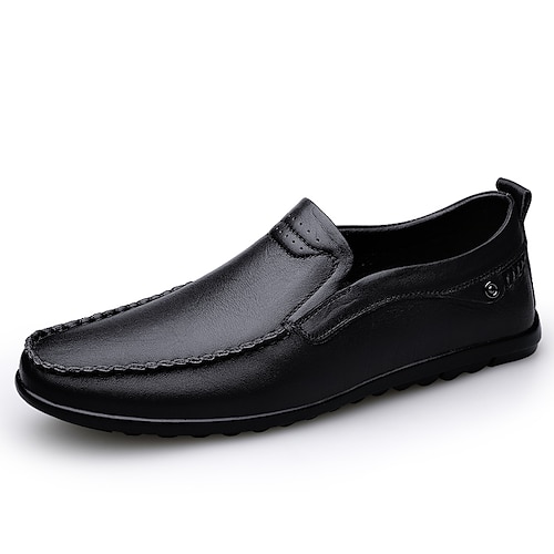 

Hombre Zapatos de taco bajo y Slip-On Clásico Británico Diario Oficina y carrera PU Botines / Hasta el Tobillo Morrón Oscuro Negro Marrón Otoño Primavera