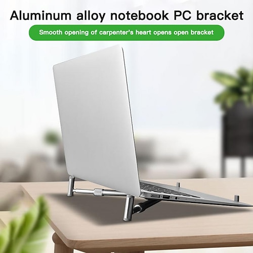 

Laptop Stand for Desk Vertical Laptop Stand Metal Portable Foldable All-In-1 Laptop Holder Compatible with Kindle Fire iPad Pro MacBook Air Pro 9 to 15.6 inch 17 inch