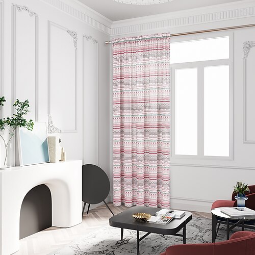 

1 Panel Rod Pocket Curtain Drapes Cotton Linen Semi-Blackout Room Darkening Floral Pattern Farmhouse Window Treatments Living Room Bedroom Nursery