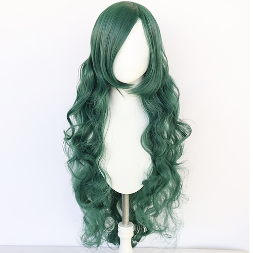 

She-Hulk Jennifer Susan Walters Cosplay Wigs Women's Asymmetrical / Heat Resistant Fiber Bouncy Curl kinky Straight Green Teen Adults' Anime Wig