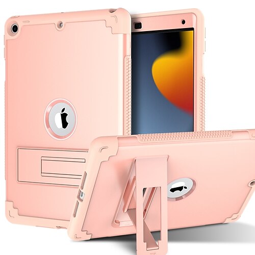 

Tablet Case Cover For Apple iPad 10.2'' 9th 8th 7th Armor Defender Rugged Protective with Stand Full Body Protective Solid Colored PC Silicone