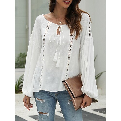 

Shift Crew Neck Long Sleeve Solid Top