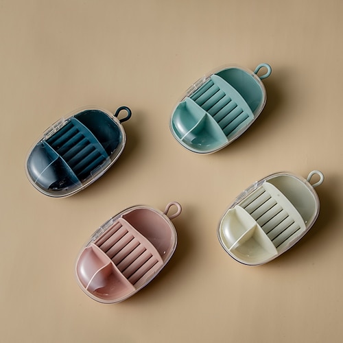 

2PCS Multifunctional Portable Travel Covered Jewelry Box Earrings Ring Earrings Jewelry Storage Box Small Objects Sundries Box