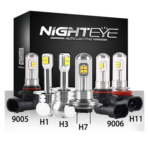 

NOVSIGHT DRL Fog Lights H11 LED H7 H4 Auto Headlight Bulb 40W 3200LM 5500K Car Lamps 12V DRL Bulb 1156 3157 T10 Clearance Lights 2 Pack