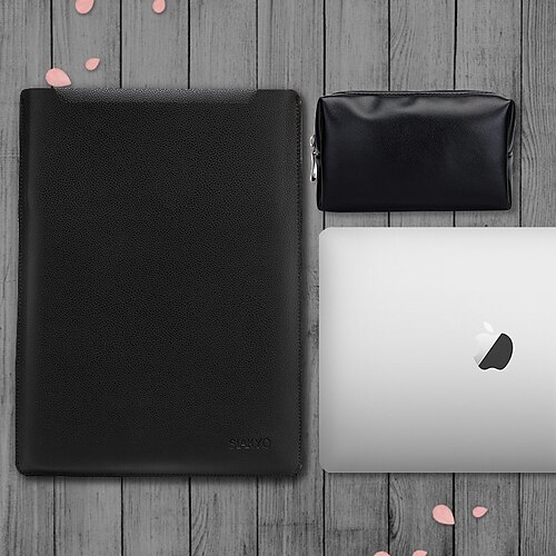 

Laptop Sleeves 11.6"" 12"" 13.3"" inch Compatible with Macbook Air Pro, HP, Dell, Lenovo, Asus, Acer, Chromebook Notebook Waterpoof Shock Proof PVC PU Leather Solid Color for Business Office