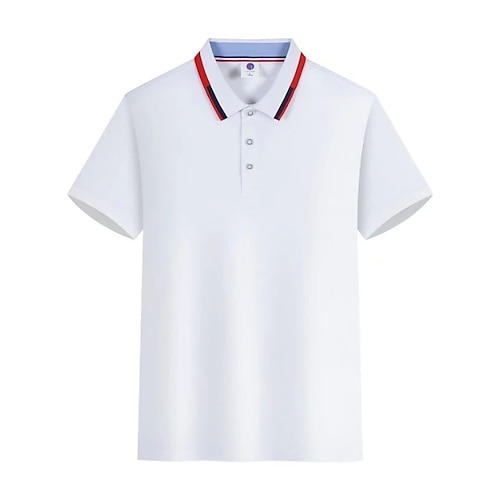 

Men's Collar Polo Shirt Golf Shirt Solid Color Turndown Pink Royal Blue Red Navy Blue White Outdoor Street Short Sleeve Clothing Apparel Business Simple Lightweight Breathable / Summer / Summer