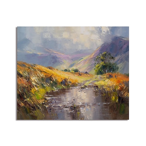 

Oil Painting Handmade Hand Painted Wall Art Impression Landscape Canvas Painting Home Decoration Decor Stretched Frame Ready to Hang