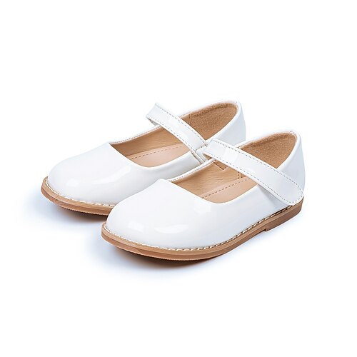 

Girls' Flats Flower Girl Shoes Princess Shoes School Shoes Leather Cosplay School Shoes Little Kids(4-7ys) Birthday Festival Indoor Outdoor Play White Black Red Spring Summer