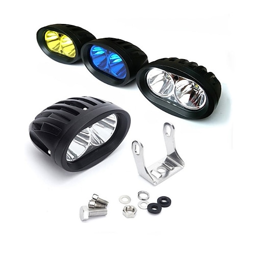 

OTOLAMPARA 2pcs 40W LED Work Light Motorcycle Auxiliary Spotlight IP68 Waterproof Motorcycle Headlight Spot Light White Color Lightness Yellow Blue Red Color Customized