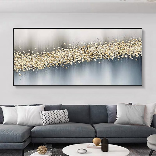 

Handmade Oil Painting Canvas Wall Art Decoration Abstract Art Painting Texture Gold Foil for Home Decor Rolled Frameless Unstretched Painting