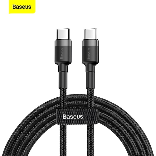 

BASEUS USB C Cable 60W 6.6ft 3ft USB C to USB C 3 A Charging Cable Fast Charging High Data Transfer Durable Easy carry For Macbook Samsung Xiaomi Phone Accessory