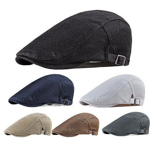 

Men's Newsboy Hat Cabbie Cap Sports & Outdoor Daily Holiday Polyester Cotton Sports & Outdoors Casual Simple Style 1 pcs