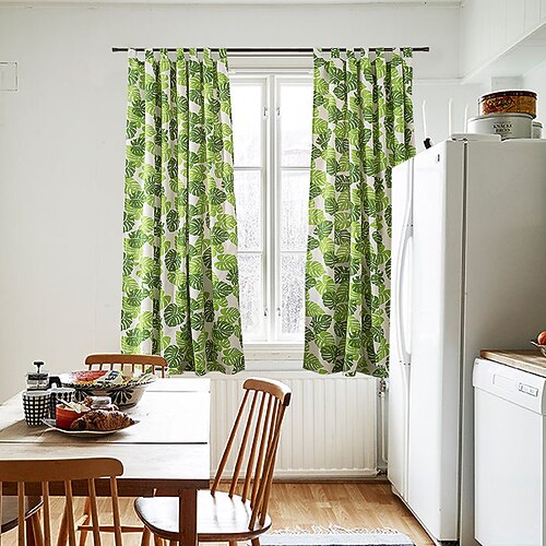 

1 Panel Living Room Linen Curtains Home Decorative Tab Top Curtains Privacy Added Energy Saving Light Filtering Window Treatments Draperies for Bedroom