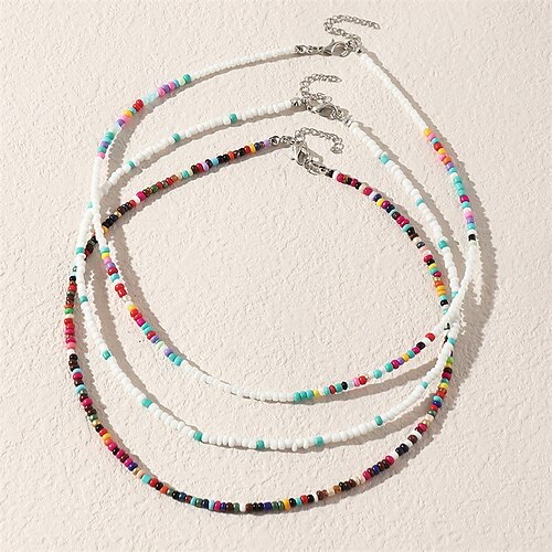 

Femme Colliers Style Ethnique Quotidien Multicolore Collier