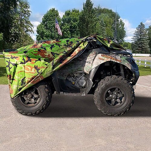 

New Portable Outdoor Camouflage Waterproof Atv Dust Cover Outdoor Car Clothing Cover Home Cover