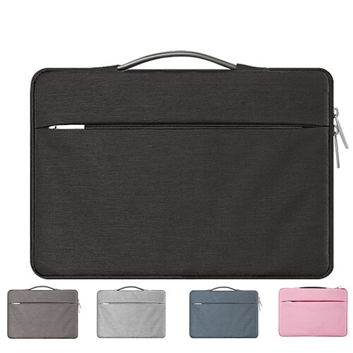 

Laptop Sleeves 12"" 14"" 15.6"" inch Compatible with Macbook Air Pro, HP, Dell, Lenovo, Asus, Acer, Chromebook Notebook Waterpoof Shock Proof Canvas Solid Color for Colleages & Schools