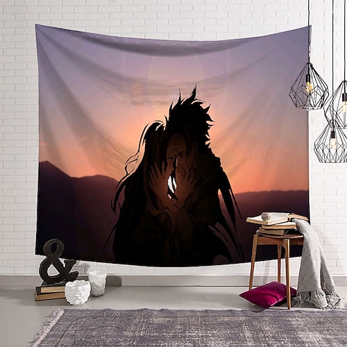 

Demon Slayer Anime Wall Tapestry Art Decor Blanket Curtain Hanging Home Bedroom Living Room Decoration Polyester