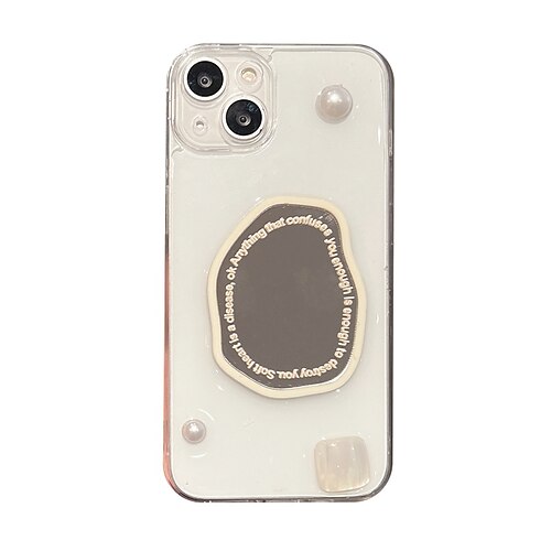 

Phone Case For Apple Back Cover Classic Series iPhone 13 Pro Max 12 11 SE 2022 X XR XS Max 8 7 Mirror Soft Edges Non-Yellowing Transparent 3D Cartoon TPU PC