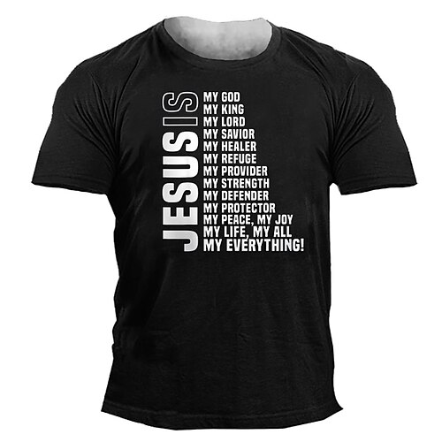 

Men's Unisex T shirt Tee 3D Print Graphic Patterned Letter Crew Neck Street Daily Print Short Sleeve Tops Designer Casual Vintage Big and Tall Black Army Green Navy Blue / Summer