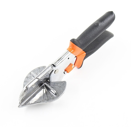 

Miter Shears- Multifunctional Trunking Shears for Angular Cutting of Moulding and Trim Adjustable at 45 To 90 Degree Hand Tools for Cutting Soft Wood Plastic PVC