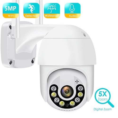 

5MP HD Surveillance Wireless Camera PTZ Camera Outdoor Surveillance Camera HD Night Vision IP Camera