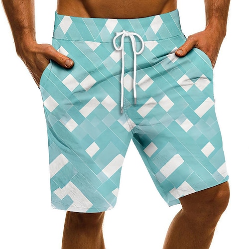 

Per uomo Boxer da mare Pantaloncini da mare Asciugatura rapida Boxer da surf Costume da bagno Con tasche A cordoncino Nuoto Surf Spiaggia Sport acquatici Collage Primavera Estate