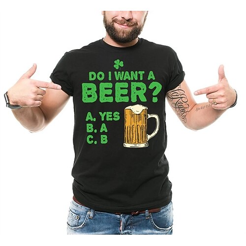 

Inspired by Oktoberfest Oktoberfest Beer T-shirt Anime 100% Polyester Anime Classic Street Style T-shirt For Men's / Women's / Couple's