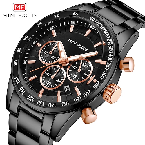 

MINI FOCUS Quartz Watch for Men Analog Quartz Stylish Stylish Waterproof Calendar Alloy Alloy Fashion