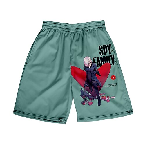 

Inspired by SPY×FAMILY Loid Forger Yor Forger Anya Forger Shorts Cartoon 100% Polyester Anime Harajuku Graphic Kawaii Shorts For Men's / Women's / Couple's