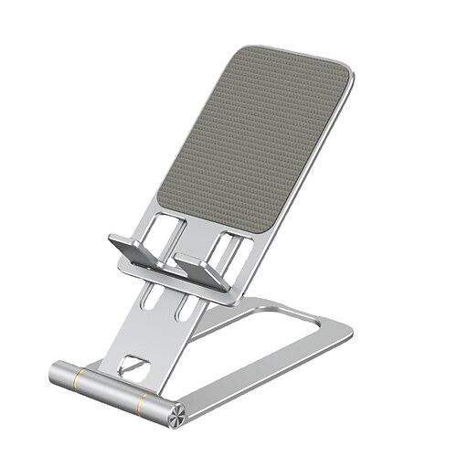 

Phone Stand Lightweight Angle Height Adjustable Fully Foldable Phone Holder for Desk Selfies / Vlogging / Live Streaming Compatible with iPad Tablet All Mobile Phone Phone Accessory