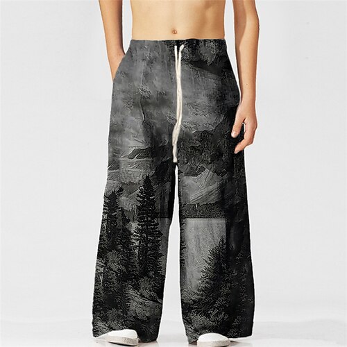 

Kids Boys Pants Graphic Active Drawstring Outdoor 3-10 Years Spring Gray