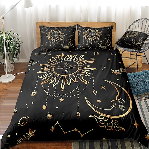 

Ramadan Duvet Cover Bedding Sets Comforter Cover with 1 Duvet Cover or Coverlet,1Sheet,2 Pillowcases for Double/Queen/King(1 Pillowcase for Twin/Single)