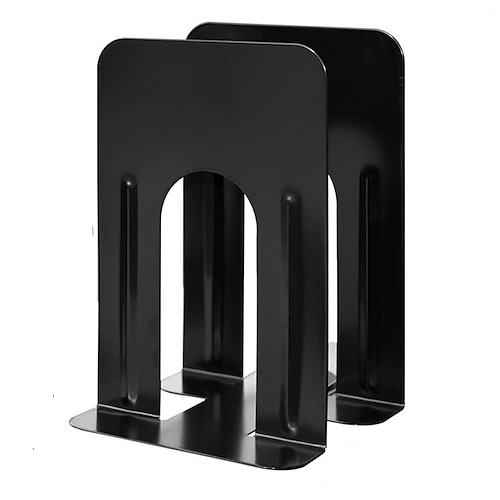 

Book Ends 1 Pair Metal Decorative Bookends Non-Slip Bookends Bookends for School Office Business Easy to Carry Vintage Economy Universal Nonskid Heavy Duty 8.745.9 inch
