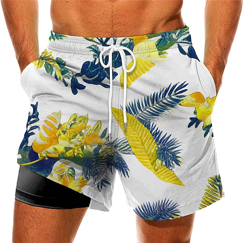 big and tall swim trunks with compression liner