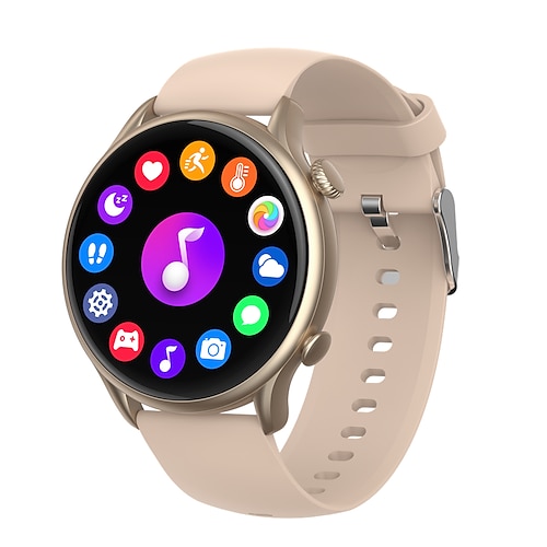 

iPS NK28 Smart Watch 1.32 inch Smartwatch Fitness Running Watch Bluetooth Pedometer Call Reminder Activity Tracker Compatible with Android iOS Women Men Waterproof Long Standby Message Reminder IP 67