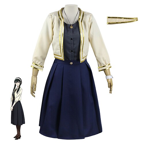 

Inspired by Spy x Family Spy Family Yor Forger Anime Cosplay Costumes Japanese Cosplay Suits Coat Top Skirt For Women's / Headwear / Necklace / Bracelets / Necklace / Headwear