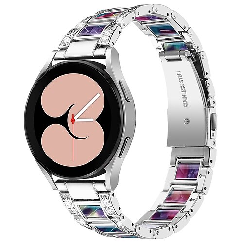 

1 pcs Smart Watch Band for Samsung Galaxy Gear S2 Classic Watch 4 Classic 42mm / 46mm, Watch 4 40mm / 44mm, Watch 3 41mm, Watch 42mm Watch Active 2 40mm / 44mm, Watch Active 40mm 20mm Stainless Steel