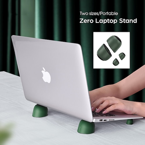 

Laptop Stand for Desk Vertical Laptop Stand Special Material Silicone Portable All-In-1 Ergonomic Laptop Holder Compatible with Kindle Fire iPad Pro MacBook Air Pro 9 to 15.6 inch 17 inch