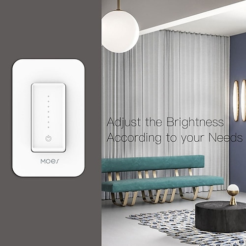 

Single Pole/3 Way Smart Dimmer Switch Replace One Switch Only to Multi-control Works with Alexa Google Home Wireless Dimmable Switch Remote Control No Hub Required for Daily
