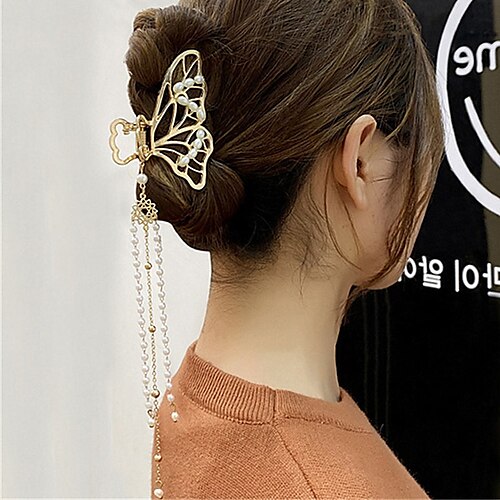 

Mujer Elegante Calle Mariposa Garras de pelo