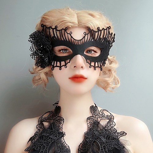 

Masquerade Masquerade Party Princess Banquet Half Face Halloween Witch Grim Reaper Cosplay Mask
