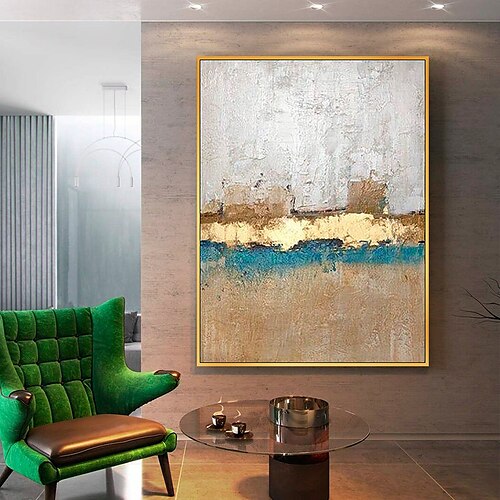 

Handmade Hand Painted Oil Painting Wall Art Golden Brown Fashion Home Decoration Decor Rolled Canvas No Frame Unstretched