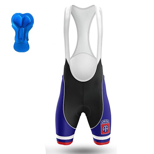 

21Grams Men's Cycling Bib Shorts Bike Bib Shorts Bottoms Mountain Bike MTB Road Bike Cycling Sports Graphic 3D Pad Cycling Breathable Quick Dry Blue Polyester Spandex Clothing Apparel Bike Wear